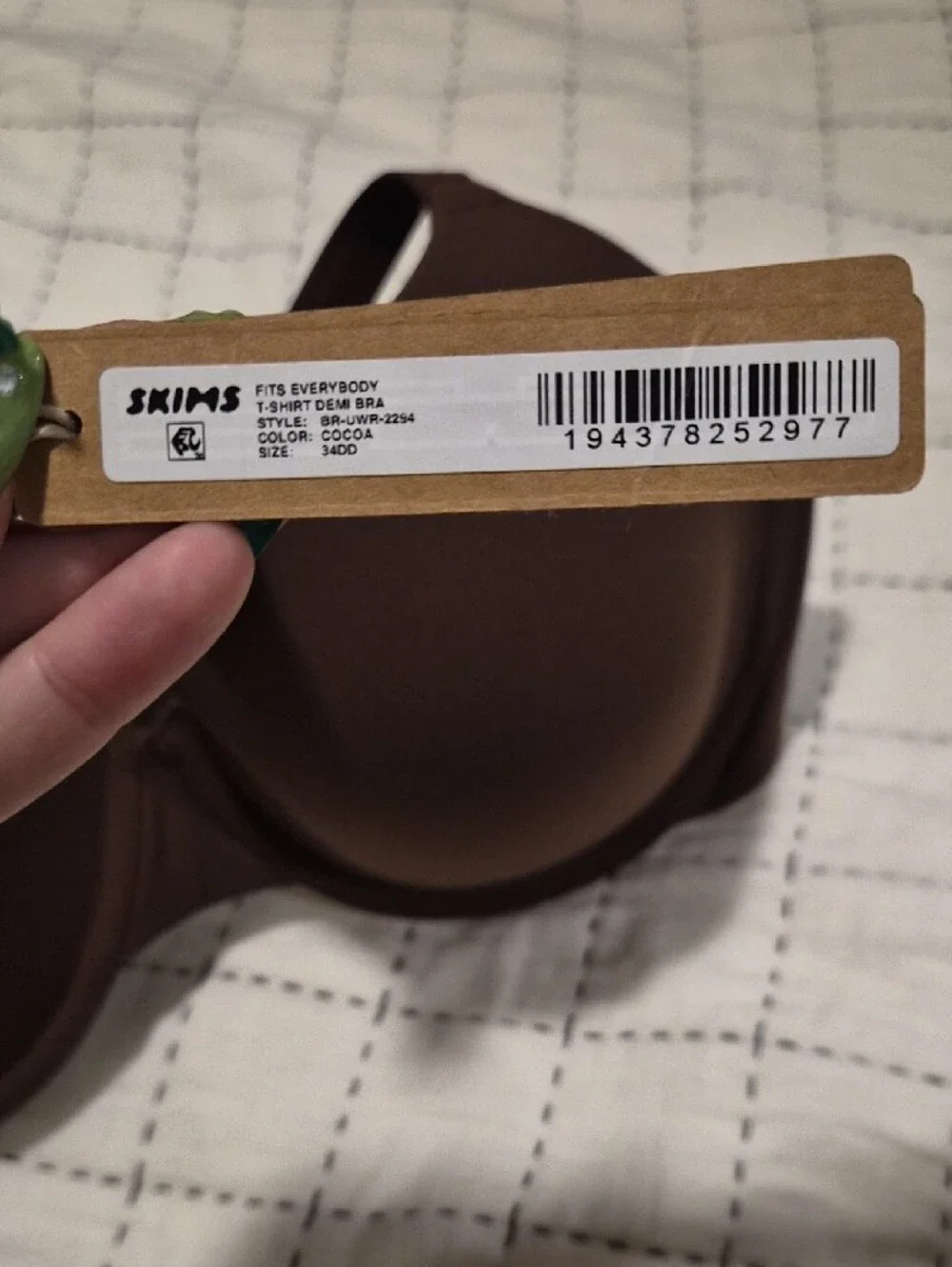 SKIMS Fits Everybody T-Shirt Demi Bra In Cocoa